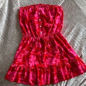 Cupshe Floral Strapless Sundress